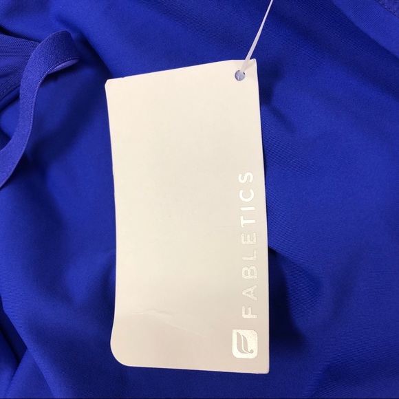 Fabletics Hazel Tank Top Cross Back Yoga Blue - Picture 6 of 10